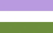 [Image ID: the genderqueer flag]